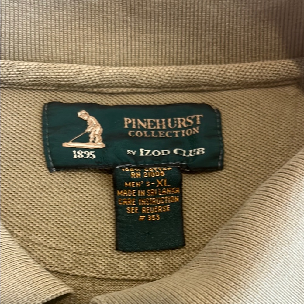 Izod Pinehurst Collection Men's Polo - Tan